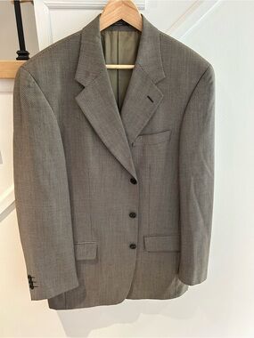 Loro Piana Men's Gray Herringbone Sport Coat